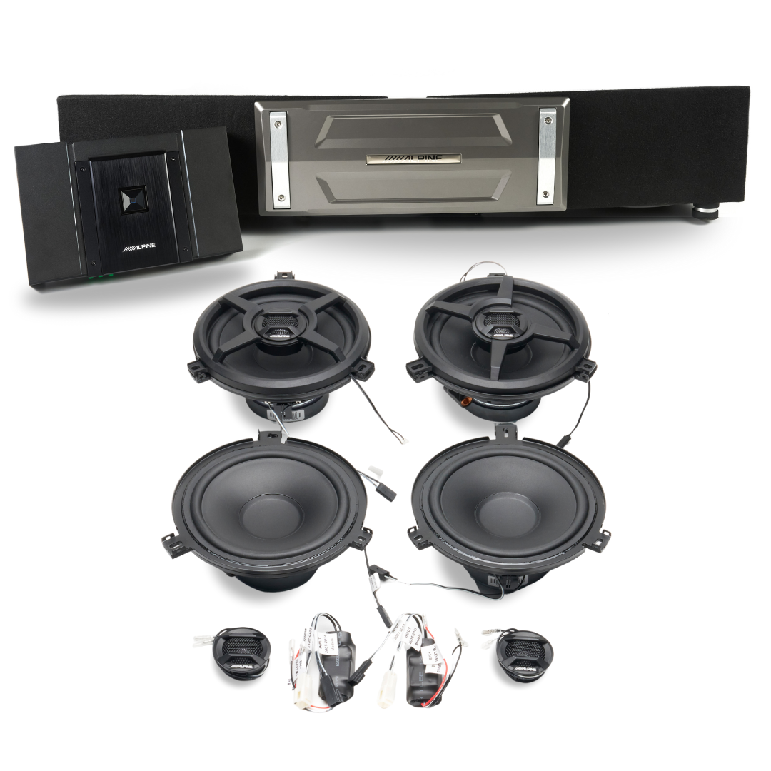 Alpine Plug and Play Full System S-Series 5-Channel, Speakers, Sub Bundle | '07- '18 Jeep JK Wrangler