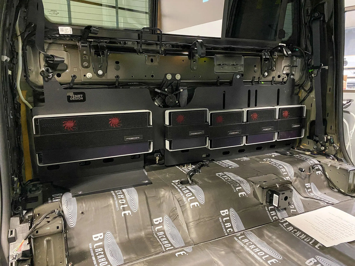 2019-2024 Dodge Ram Crew Cab Full-Length Amplifier Rack | No-Drill Factory Fit Ten87 Design