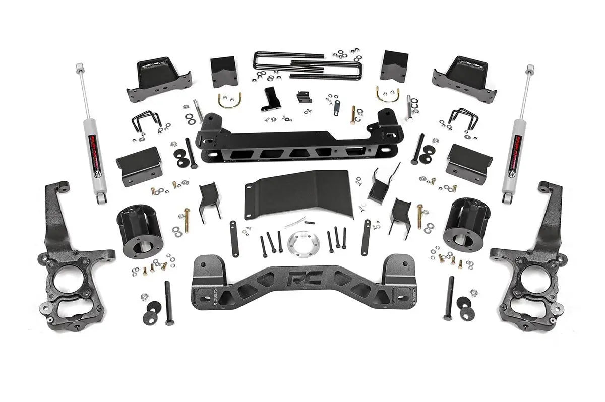 Rough Country 6 Inch Suspension Lift Kit Ford F-150 4WD 2015-2020 557-config