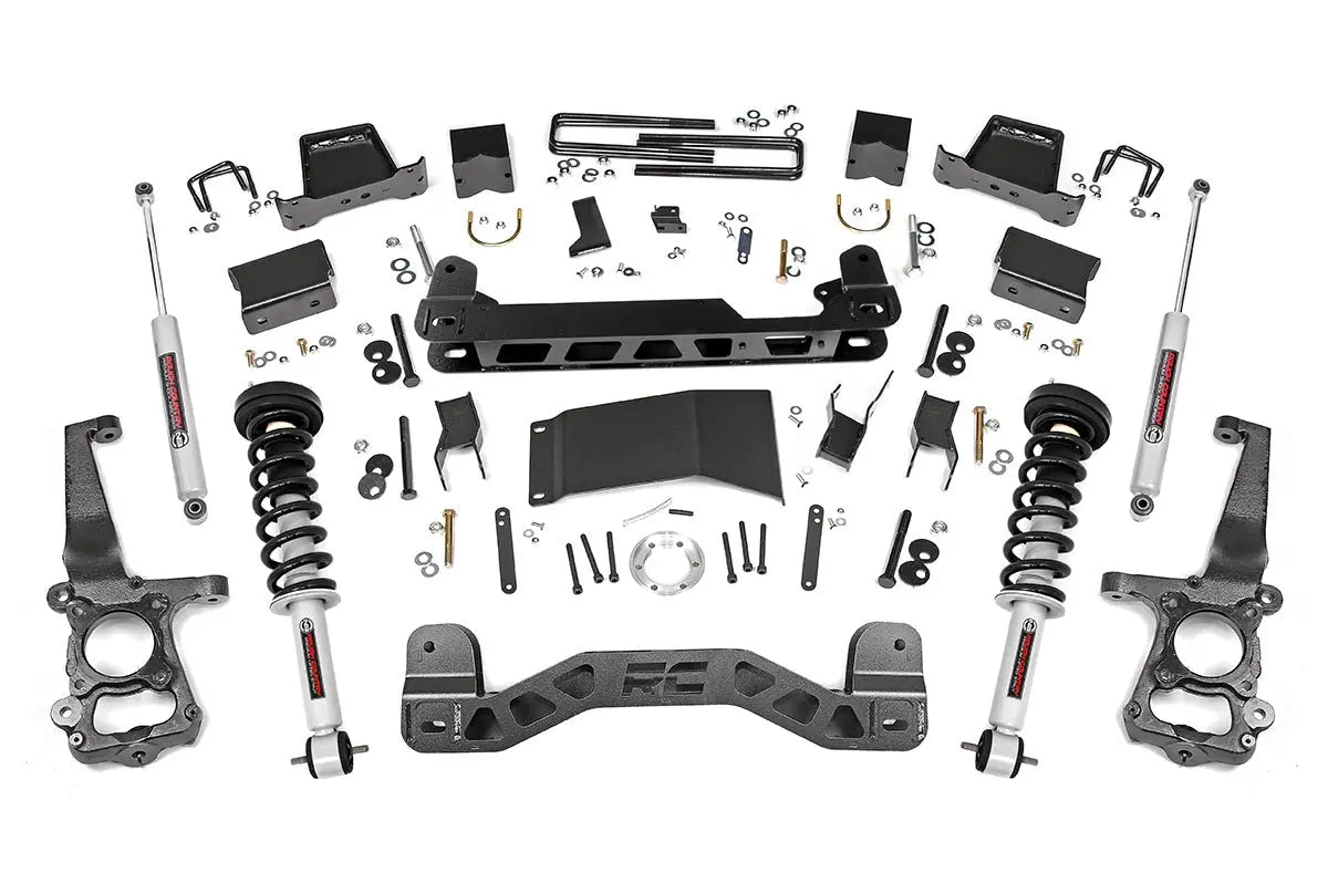 Rough Country 6 Inch Suspension Lift Kit Ford F-150 4WD 2015-2020 557-config