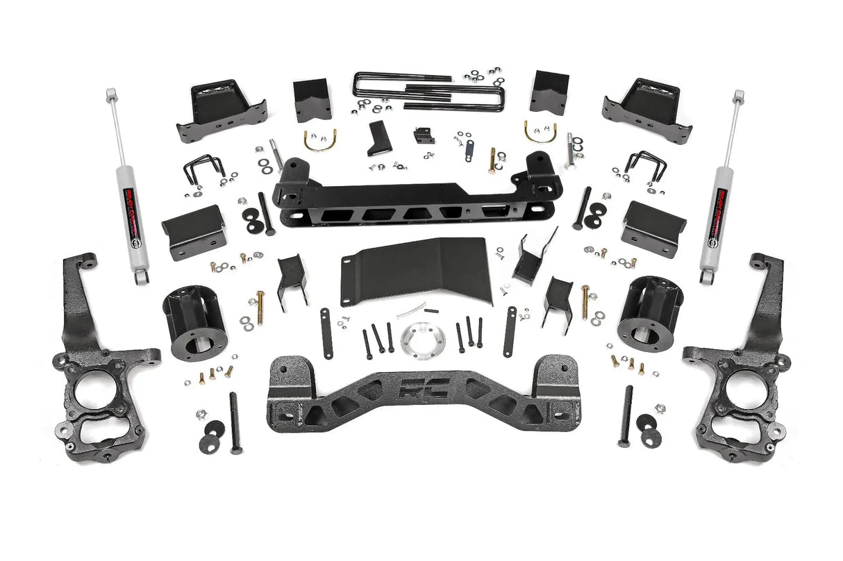 Rough Country 6 Inch Suspension Lift Kit Ford F-150 4WD 2015-2020 557-config