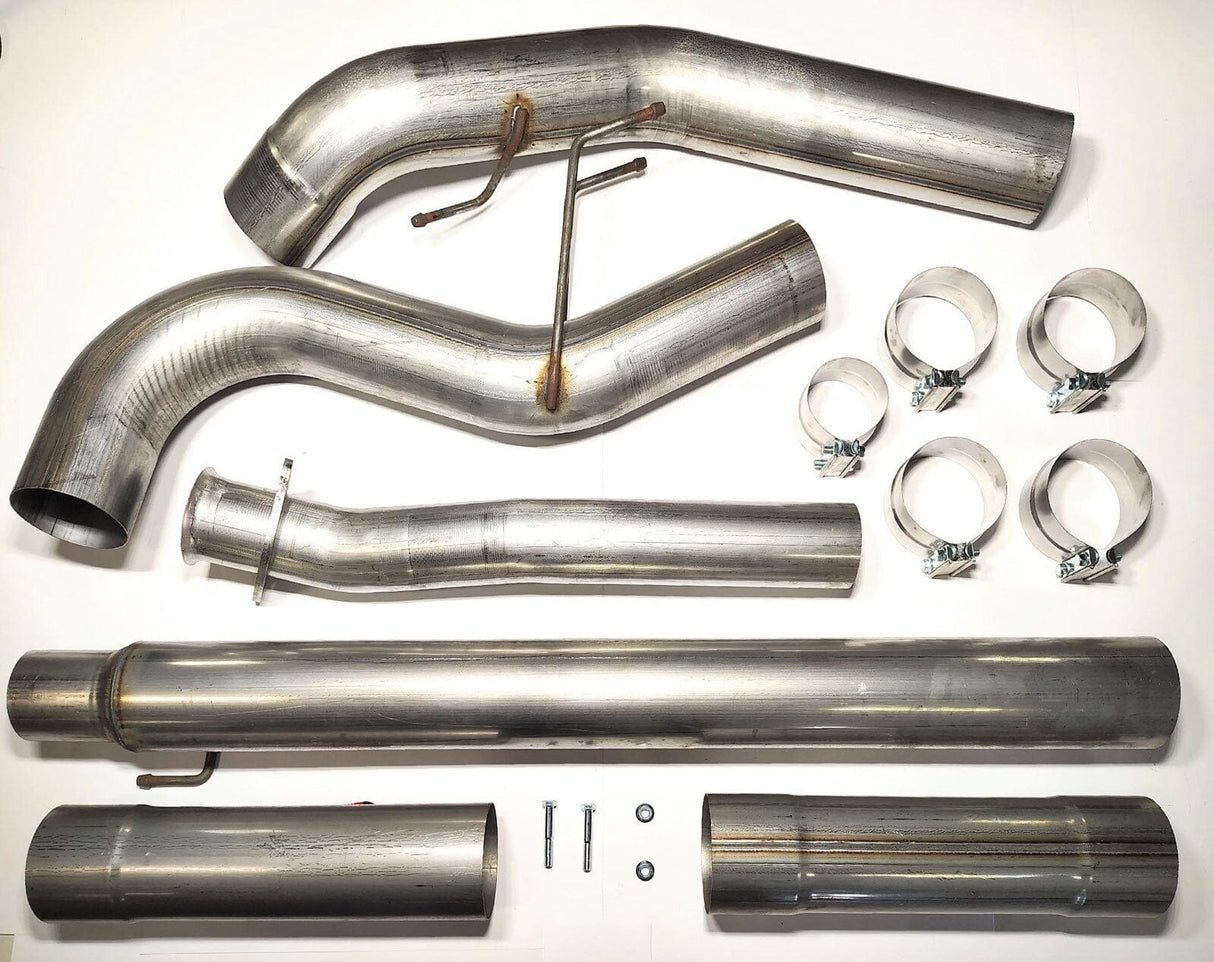 DIESELR Downpipe Back Exhaust - Single (2020-2025 Ford 6.7L F250/F350 Powerstroke)