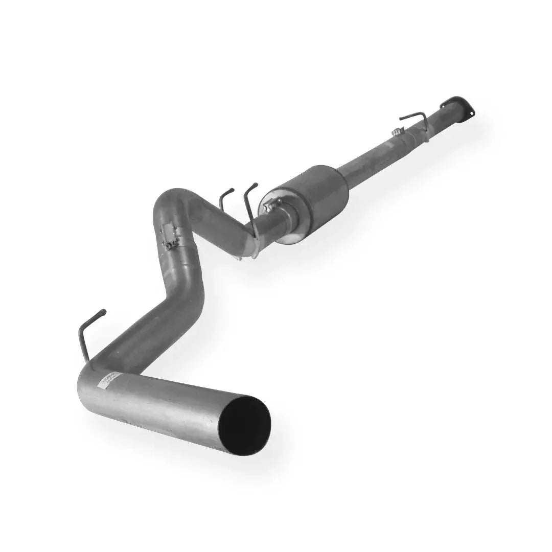 Dieselr Aluminized Cab & Chassis 4" Downpipe Back Exhaust Single | Ford 6.4L F350/F450/F550 Powerstroke (2008-2010)