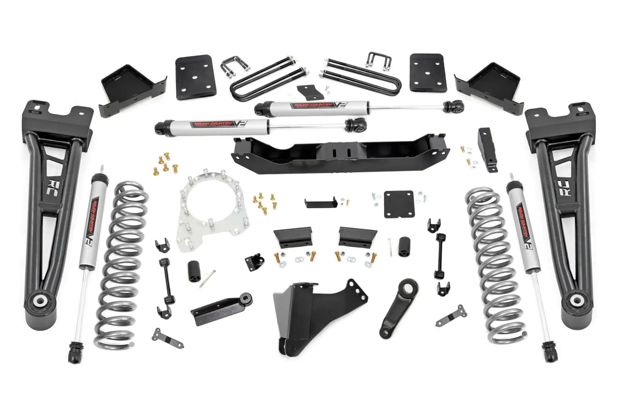 Rough Country 6 Inch Radius Arm Lift Kit Ford F-250/F-350 Super Duty 4WD 2017-2022 55630-config