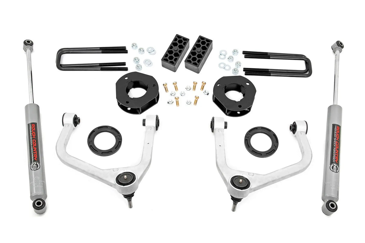 Rough Country 3.5 Inch Suspension Lift Kit Chevy Silverado 1500 2WD/4WD 2019-2024 29531A