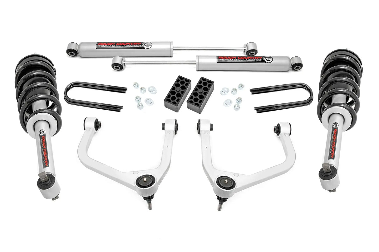 Rough Country 3.5 Inch Suspension Lift Kit Chevy Silverado 1500 2WD/4WD 2019-2024 29531A