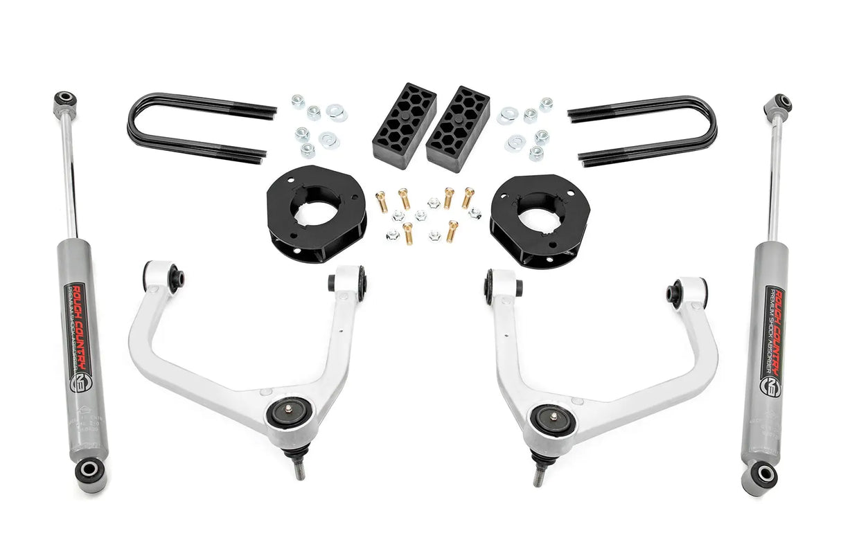 Rough Country 3.5 Inch Suspension Lift Kit Chevy Silverado 1500 2WD/4WD 2019-2024 29531A