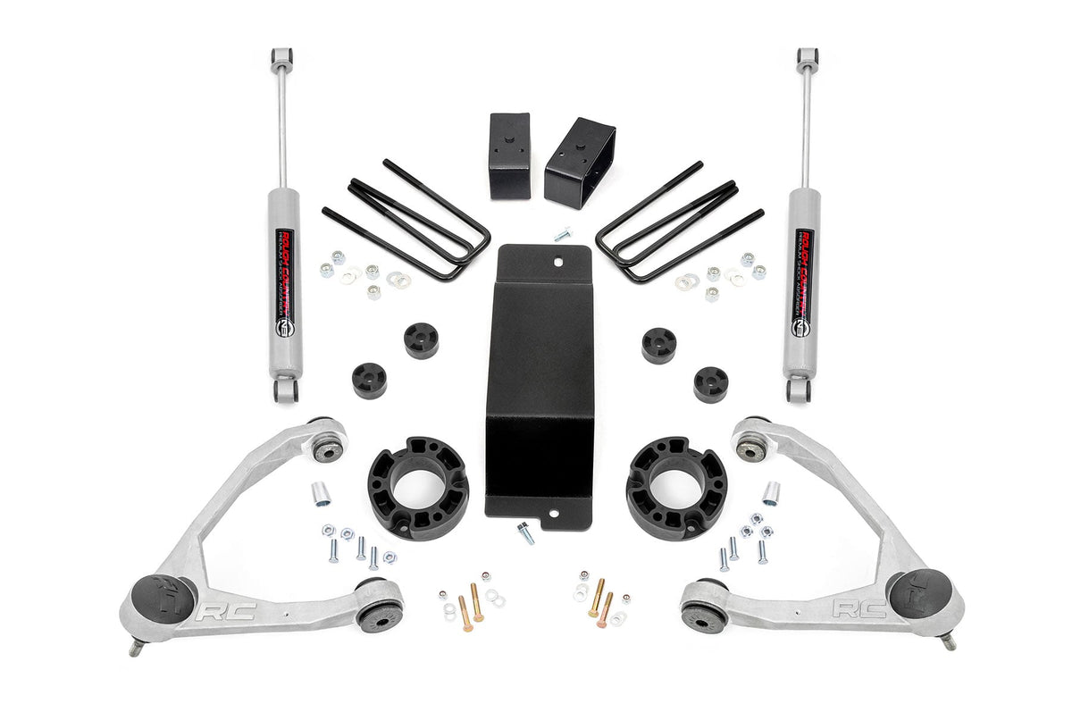 3.5 Inch Lift Kit Alum/Cast Steel Silverado/Sierra 1500 (07-16) Rough Country