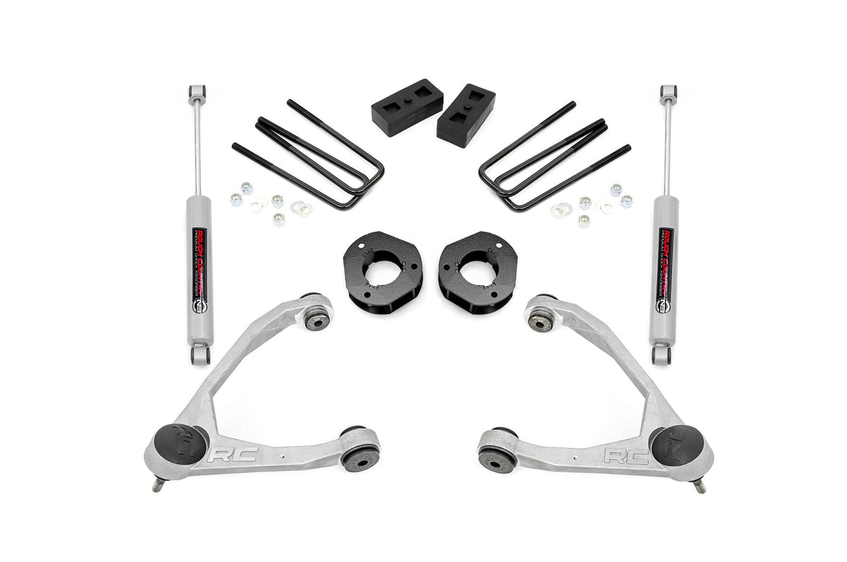 3.5 Inch Lift Kit Forged UCA Cast Steel Silverado/Sierra 1500 (07-16) Rough Country