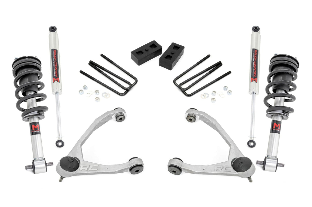 3.5 Inch Lift Kit Cast Steel M1 Strut - Silverado/Sierra 1500 (14-16) Rough Country