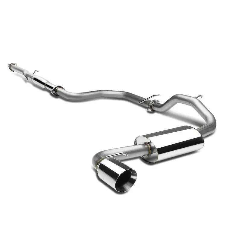 1988-1991 Honda Civic 1.5L 4 Inches Rolled/Burnt Muffler Tip Racing Catback Exhaust System(3-Door Only) Flashark