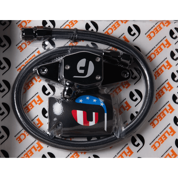 1994-1998 Cummins 5.9L Coolant Bypass Kit Stainless Steel Braided Line (FPE-CLNTBYPS-CUMMINS-12V-SS)
