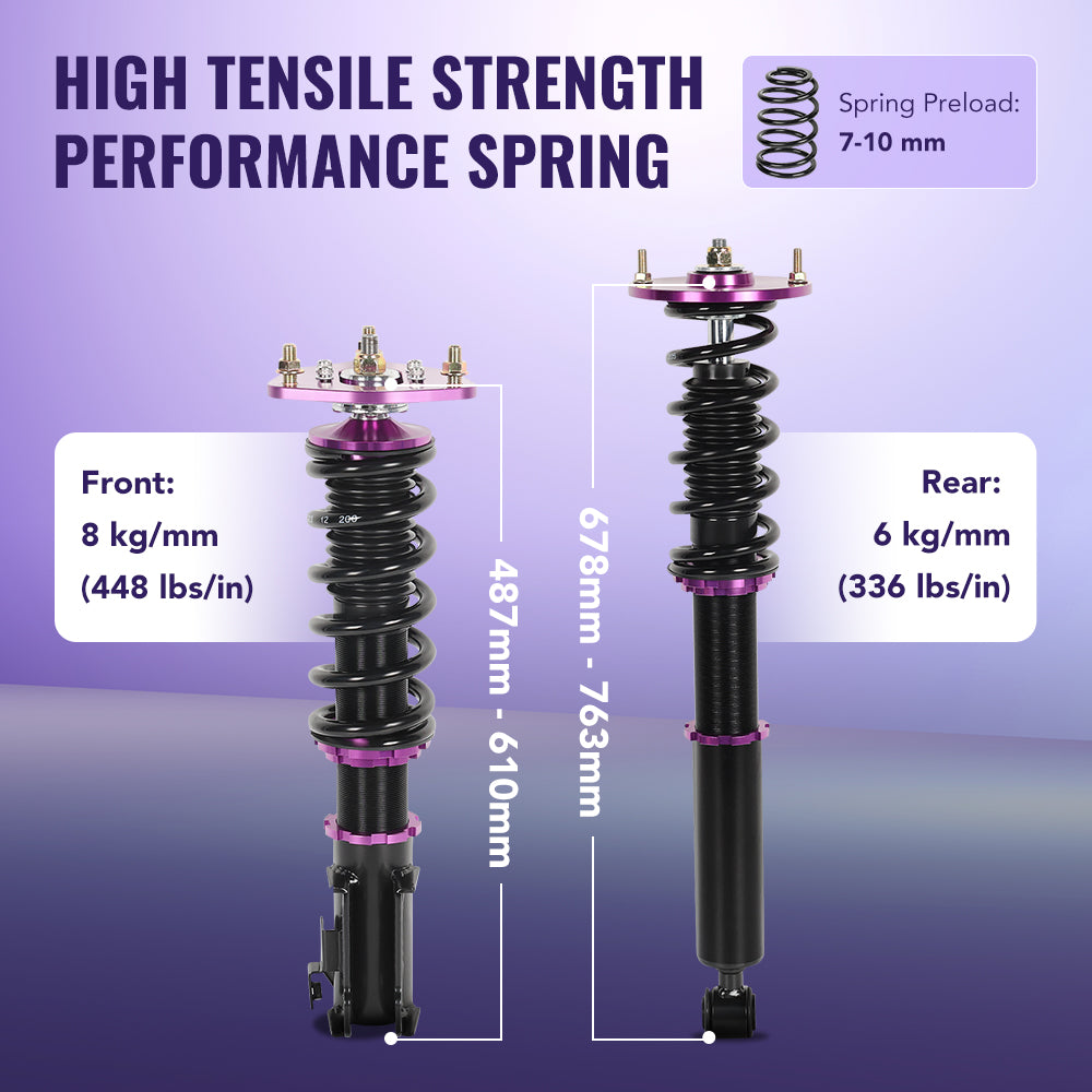 1995-1998 Nissan S14 240SX Coilovers 4PCS Flashark