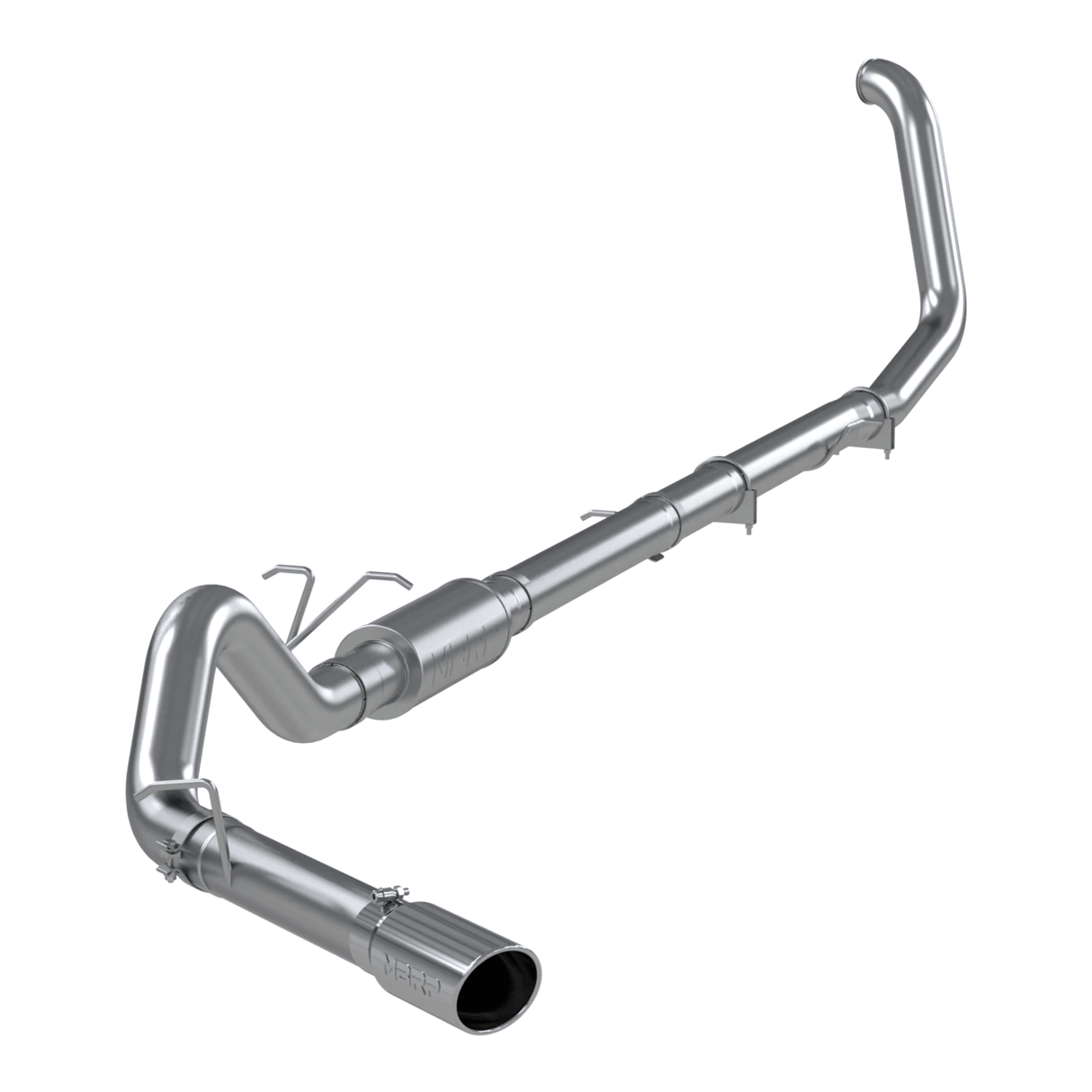 1999-2003 Powerstroke 7.3L Stainless Steel 4" Turbo Back Exhaust (S6200409)