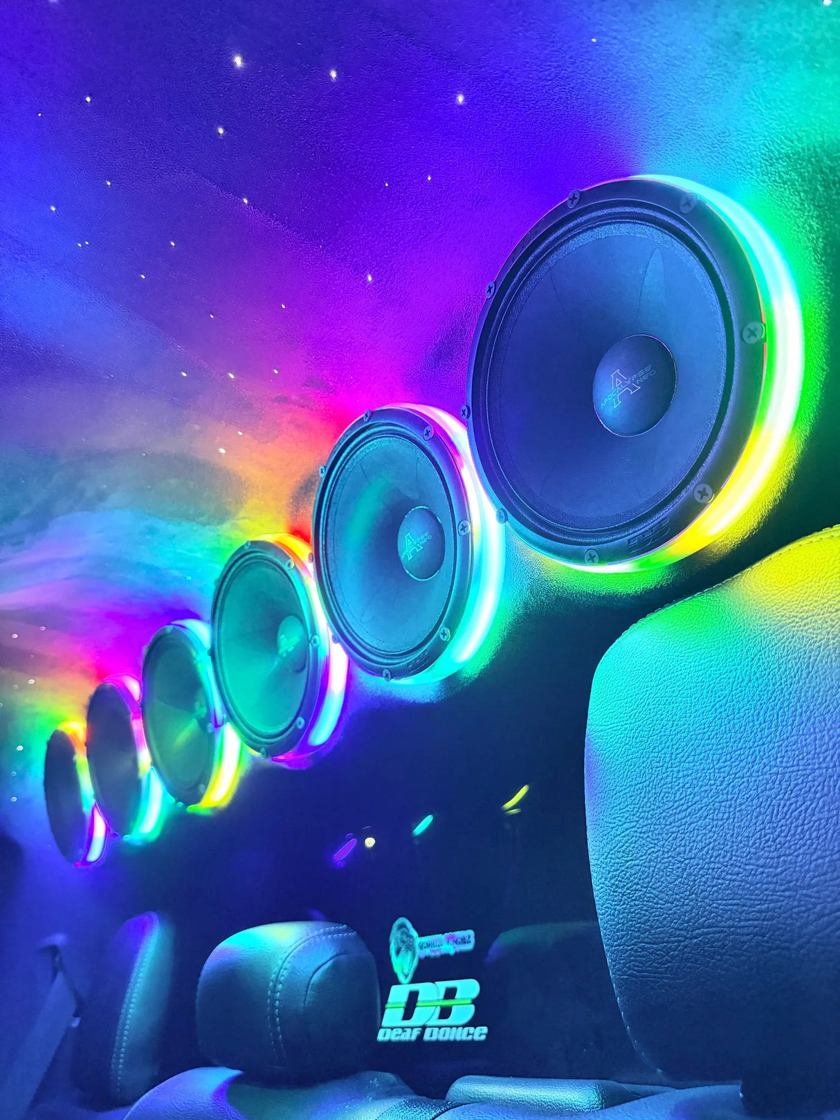 Gorilla Knobz High-Class Series 6.5" Speaker RGB LED Rings
