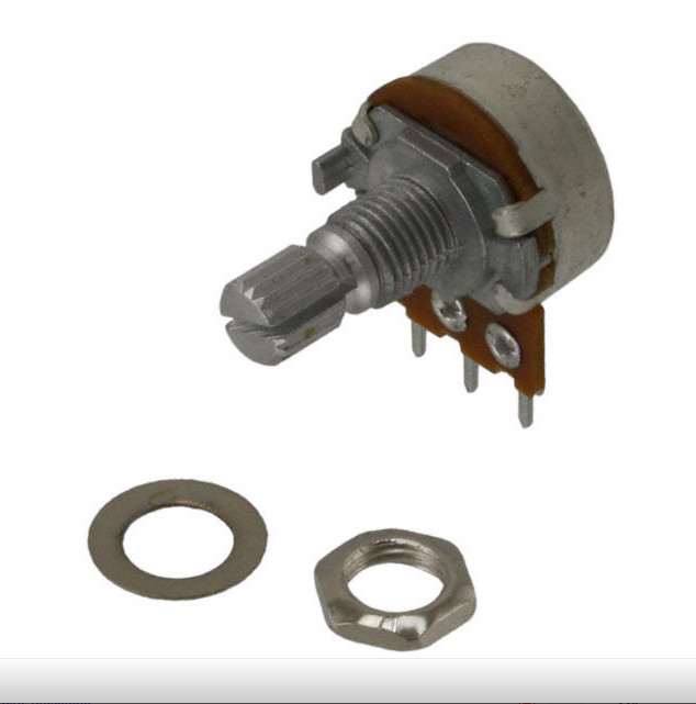 B10K Alpha Potentiometer 16mm - Linear Taper PC Mount 1/2W TekShack
