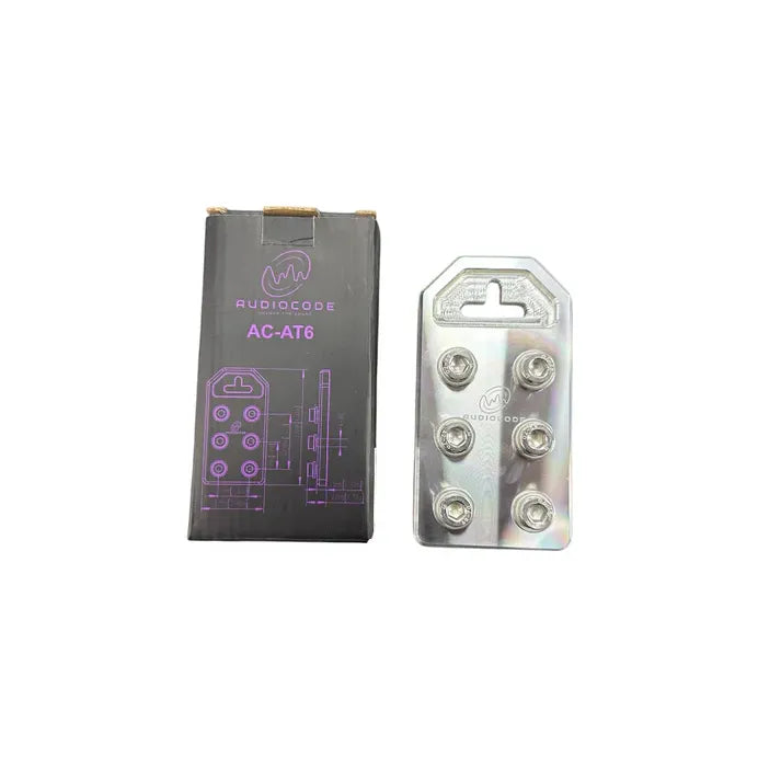 Audio Xtreme Code AC-AT6 Flat 6 Spot Aluminum Battery Terminal (Single)