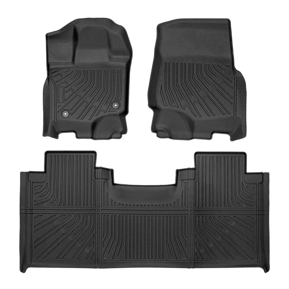 Trucktok 2015-2025 Ford F150 SuperCab All-Weather TPE Floor Mats TruckTok