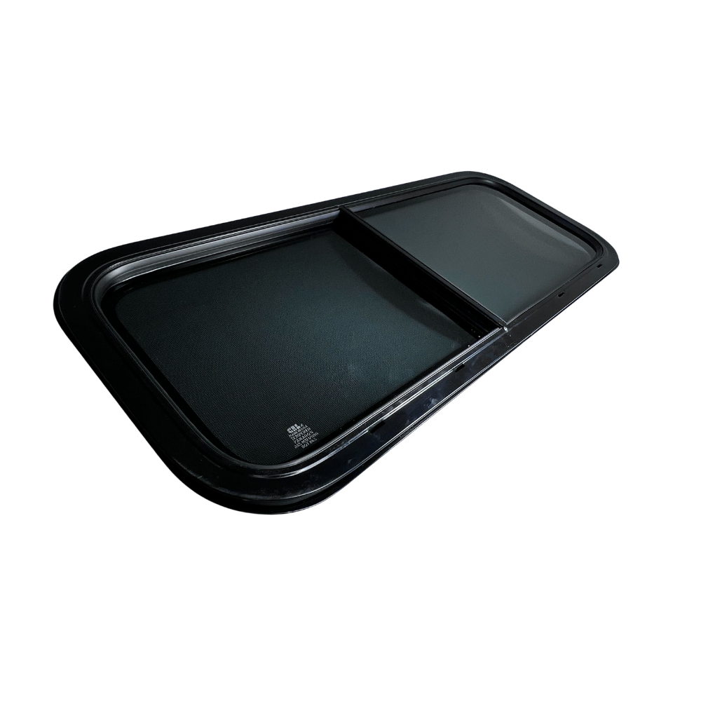CRL Glass Slider Window w/ Clamp Ring (Driver Side) for Sprinter Van Wideout S&B