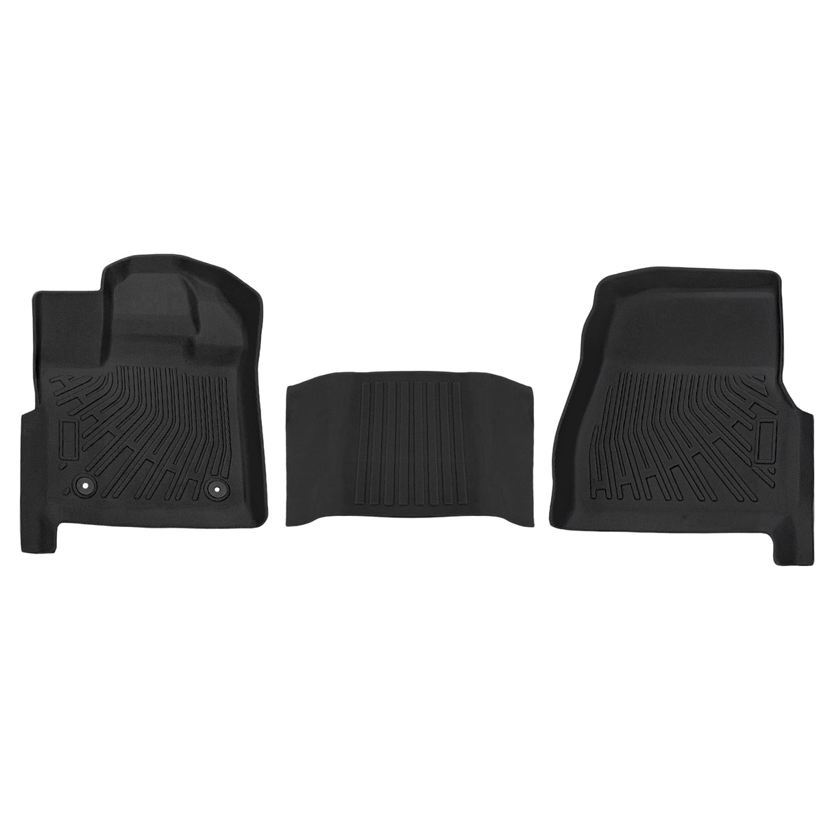 Trucktok 2015-2025 Ford F150 Regular Cab Bucket Seat All-Weather TPE Floor Mats TruckTok