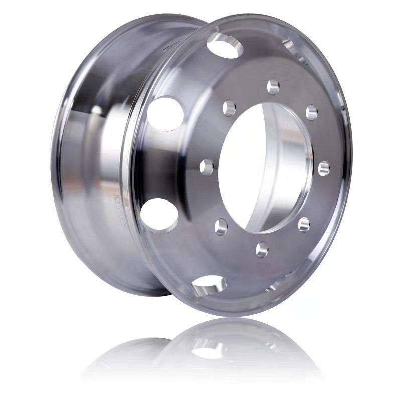 Truck Wheels 19.5 x 7.5 Forged Aluminum Rims 4pcs Both-Side Mirror Polished