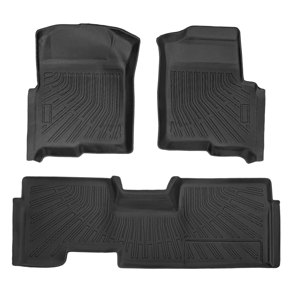 Trucktok 2009-2014 Ford F150 SuperCab All-Weather TPE Floor Mats TruckTok