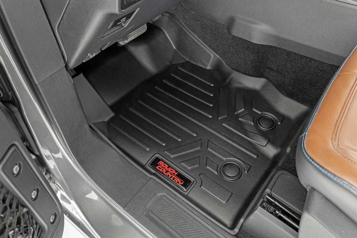 Rough Country Floor Mats Front & Rear Ford Bronco 4WD 2021-2026 M-51602