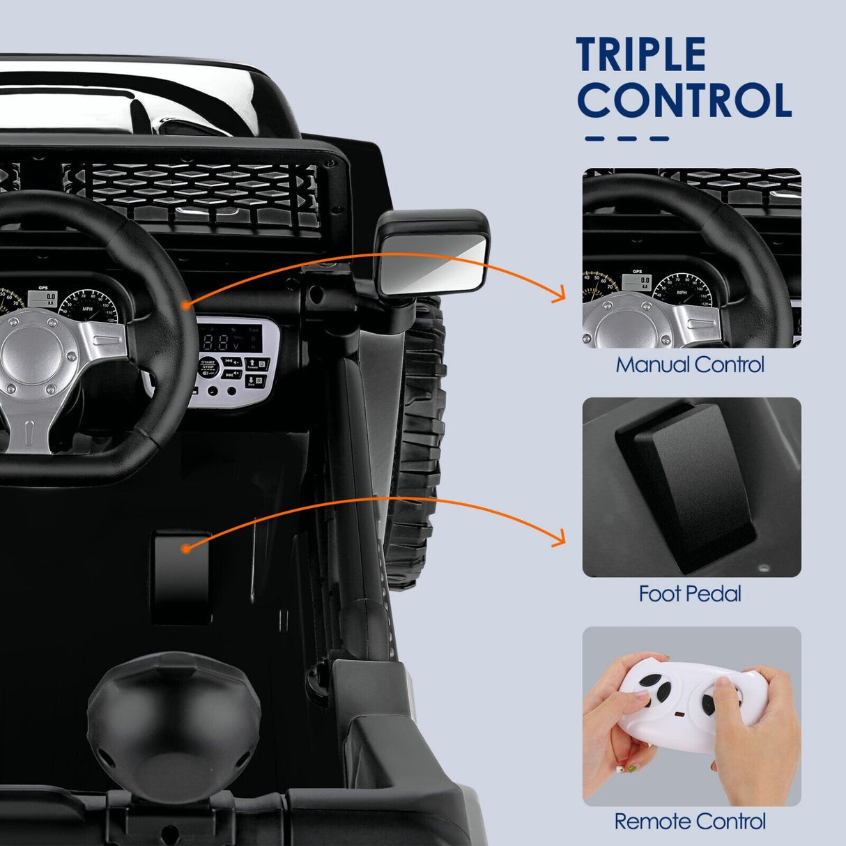 12V Electric Kids Ride On Car with Remote Control and MP3 Player
