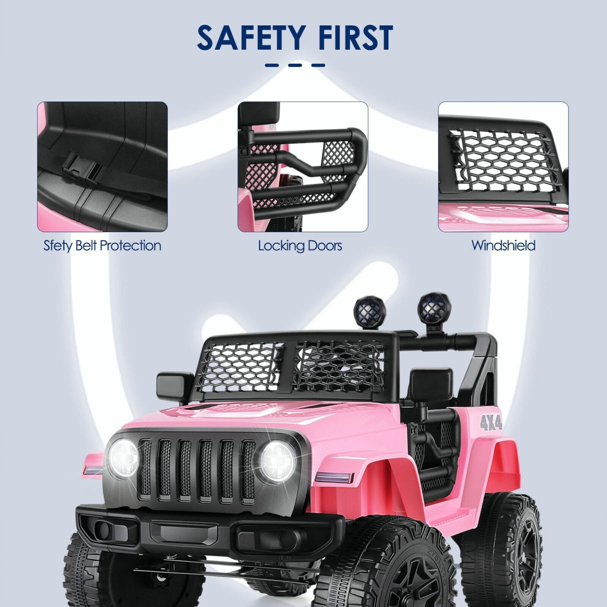 12V Electric Kids Ride On Car with Remote Control and MP3 Player