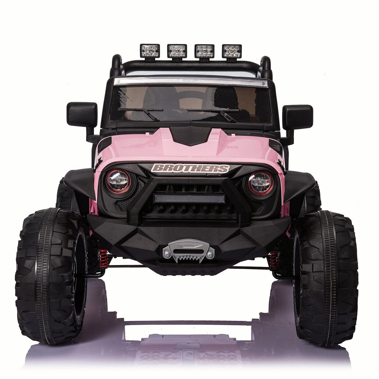 2-Seater 24V Kids Ride-On Truck with Remote Control, LED Lights, and 3-Speed Options