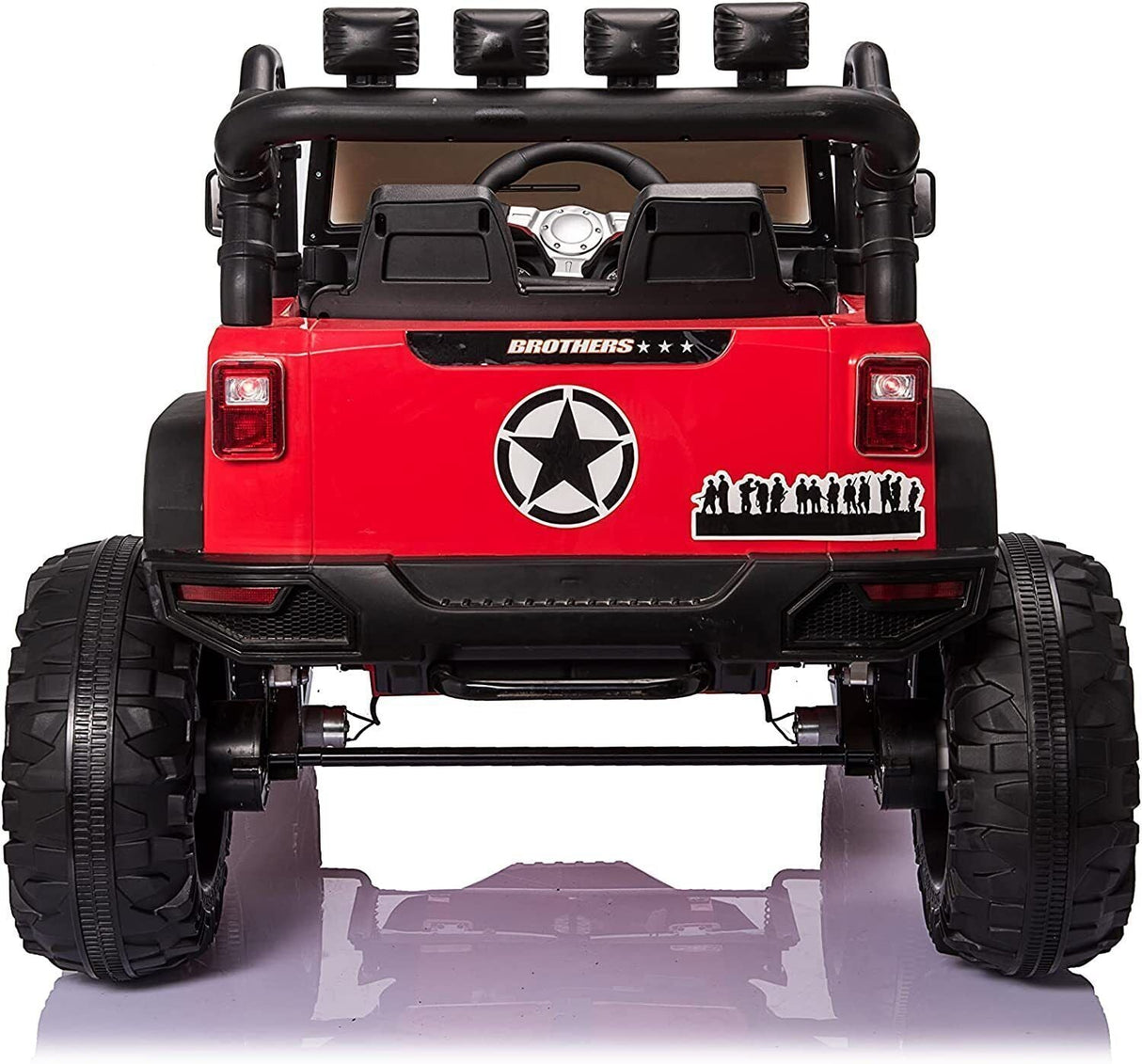 Electric 24V Jeep Ride-On Car for Kids with Remote Control, LED Lights, MP3, and USB