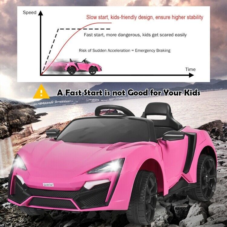 2.4G RC Electric Vehicle with Lights - 12V Power for Endless Fun!