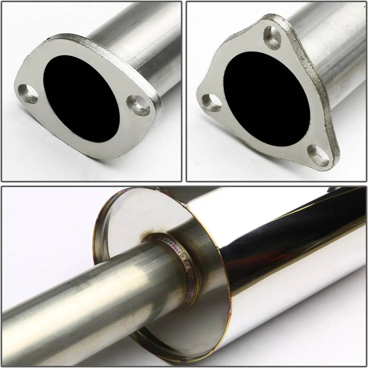 1990-1993 Honda Accord Catback Exhaust 2.5" Pipe 4" Tip N1 Style 2.2L SOHC