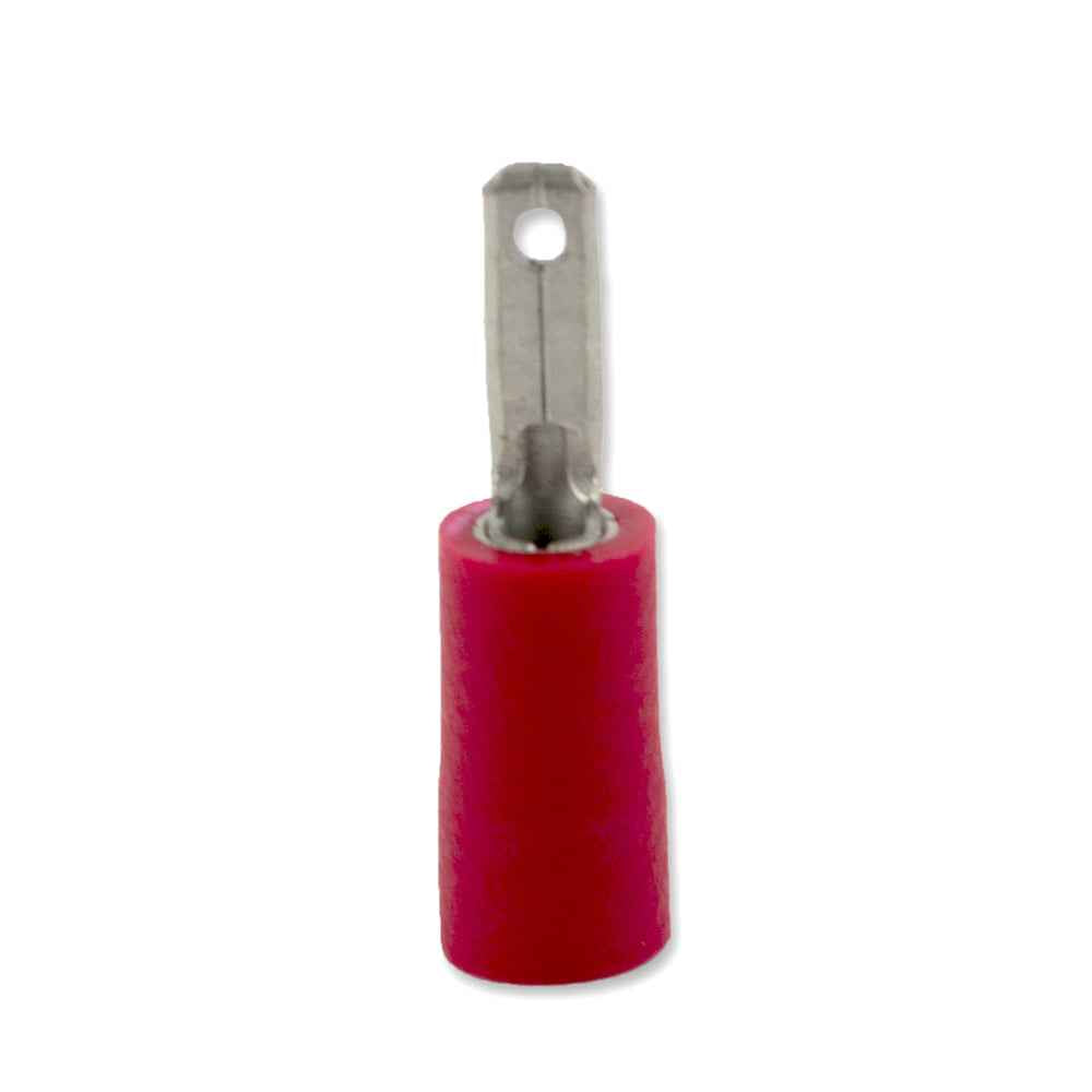 22-16 AWG 2.8MM (MALE) RED Spade Wire Connector TekShack