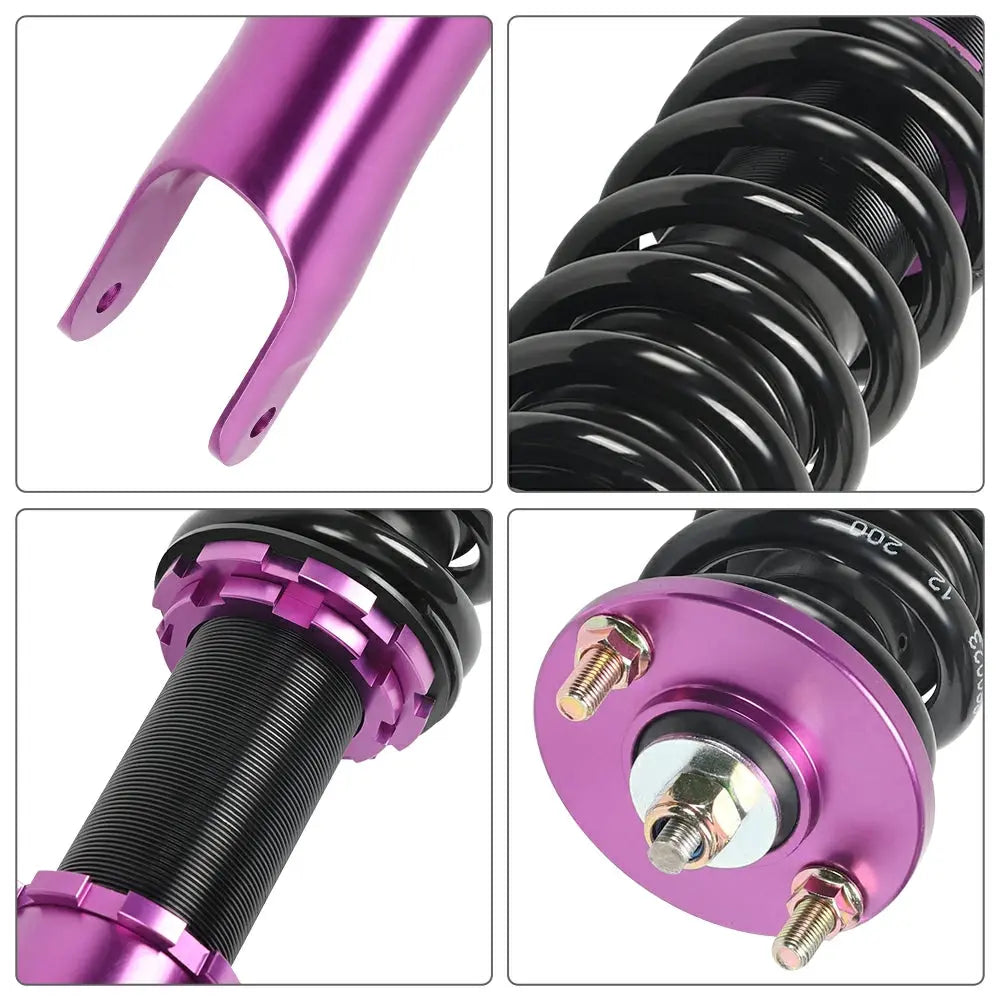 2000-2009 Honda S2000 Base Convertible 2D 2.0 DOHC Coilover Shock Absorbers Struts 4PCS Flashark