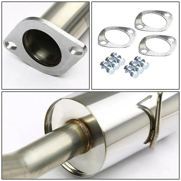 2002-2006 Nissan Sentra SE-R Spec V 2.5L B15 QR25DE I4 Catback Exhaust w/ 4 Inches Muffler Tip