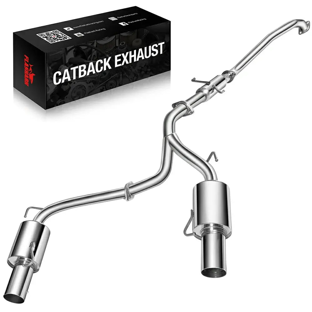 2003-2006 Hyundai Tiburon 2.7L V6 GT/SE Catback Exhaust System w/ 4 Inches Rolled Muffler Tip