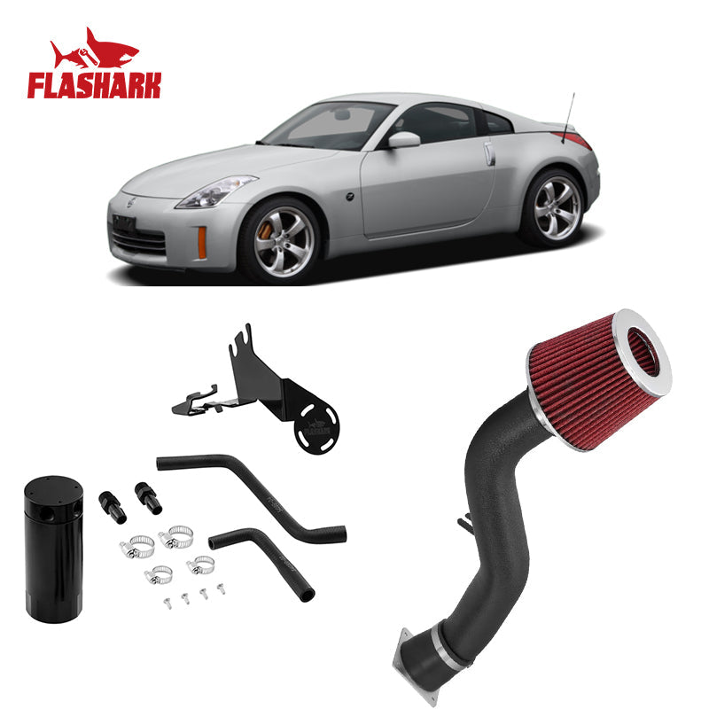 2003-2006 Nissan 350Z 3.5 V6 Z33 Air Intake W/Cone Filter Flashark