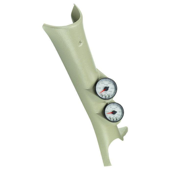 2003-2009 Cummins 5.9L/6.7L Spek-Pro Black and White Pillar Gauge Kit (P72002)