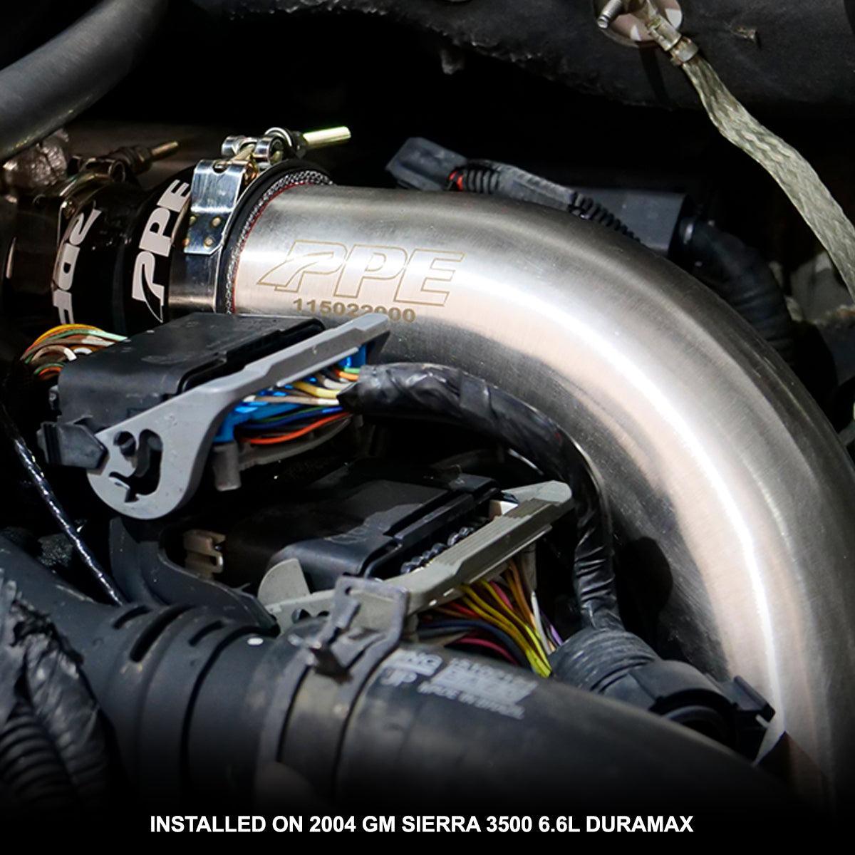 2004.5-2010 Duramax PPE Hot Side Intercooler Charge Pipe 3" Stainless Steel (115022000)