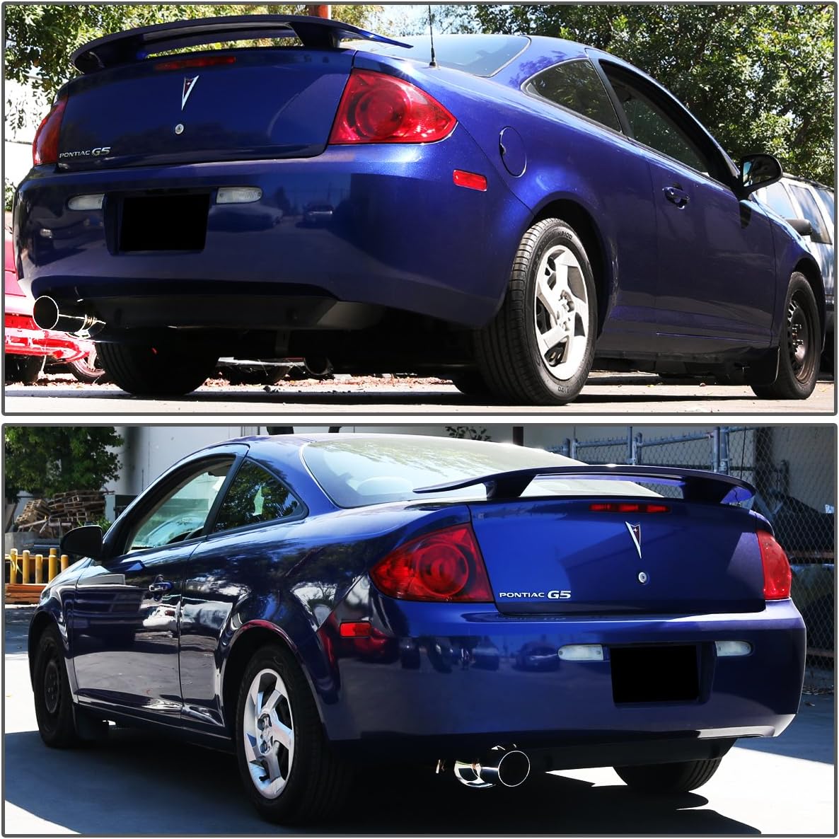 Catback Exhaust System for 2005-2007 Chevrolet Cobalt & Pontiac G5 2.2L DOHC w/ 3.5-inch Muffler Rolled Tip