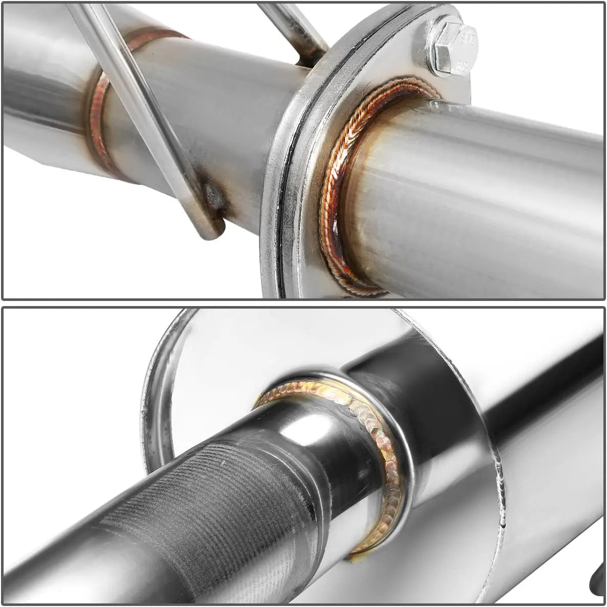 2006-2011 Honda Civic 4-Door Sedan Catback Exhaust System Burnt Muffler Tip N1 series