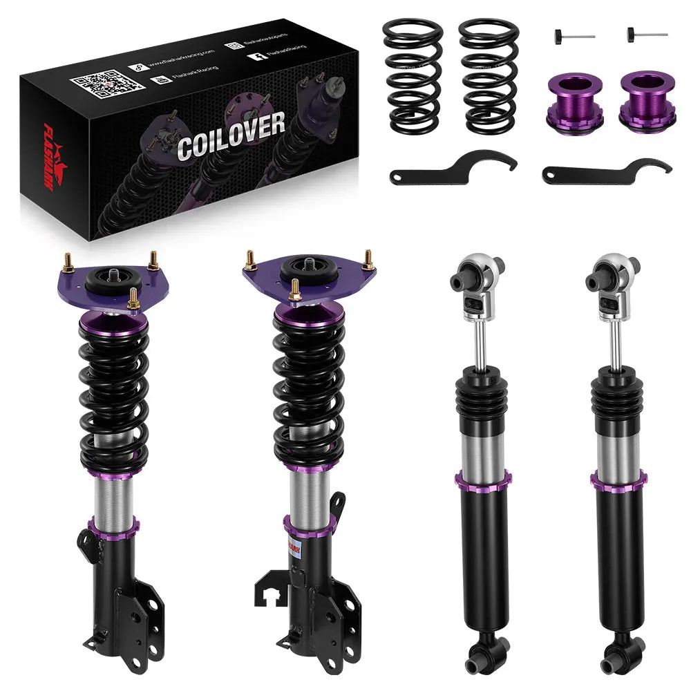 2007-2012 Nissan Sentra 32-Way Damping Coilover Shock Absorbers Struts | Flashark