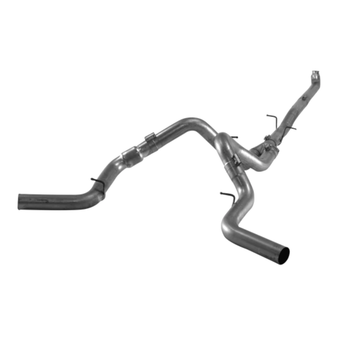 2007.5-2010 Duramax 4" Downpipe Back Dual Exhaust No Muffler (431008)