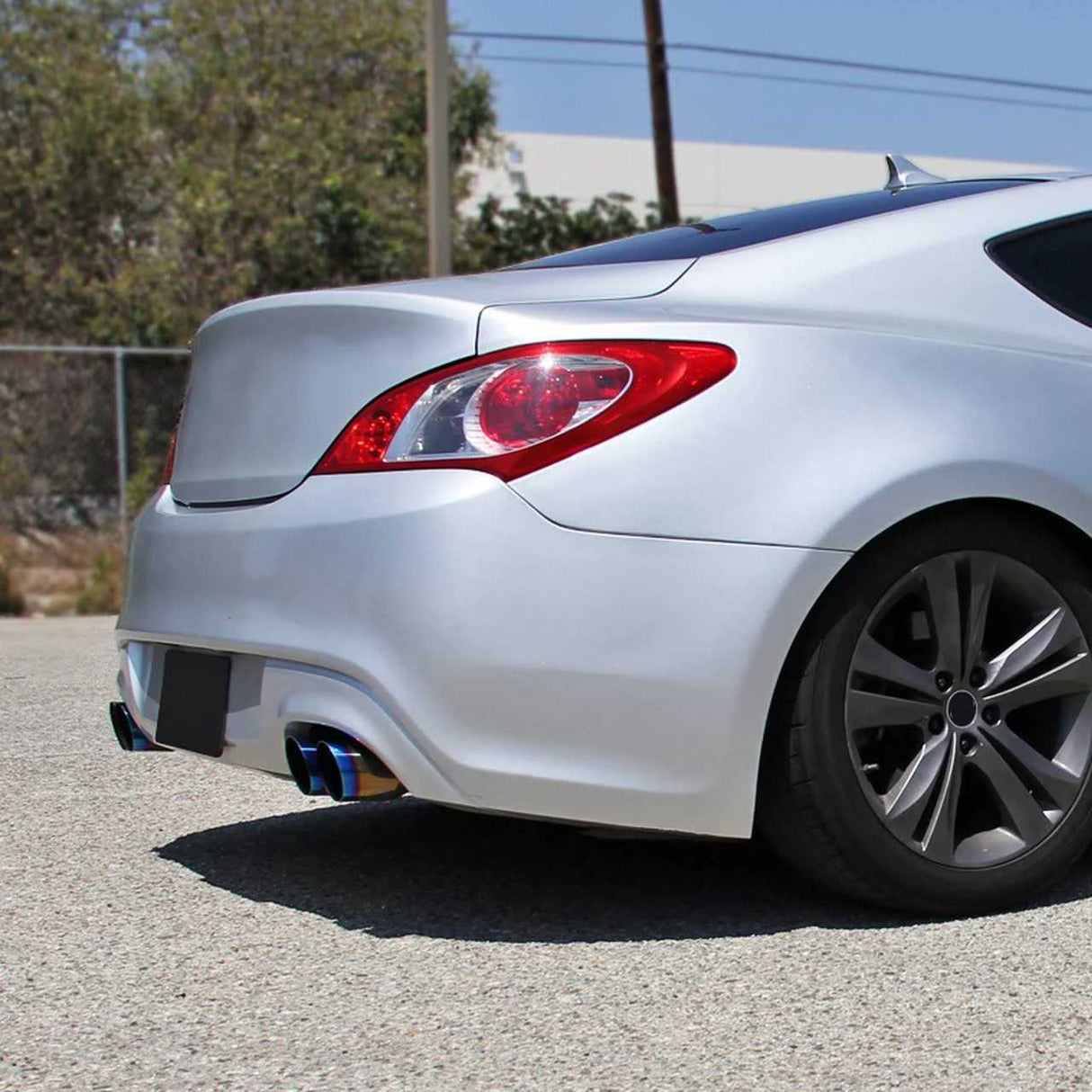 2009-2014 Hyundai Genesis Coupe 2.0L Catback Exhaust System w/ N1 Burnt Quad Tip