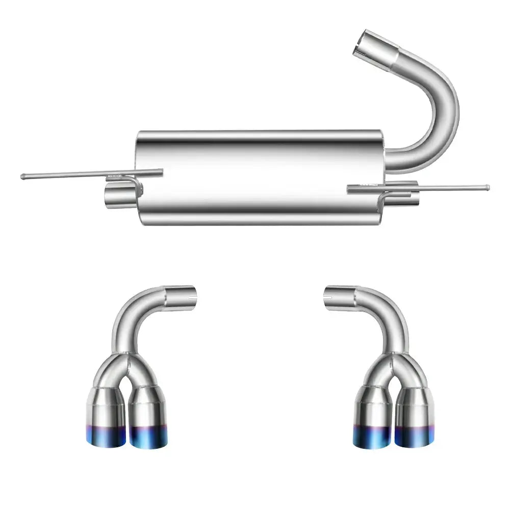 2009-2014 Hyundai Genesis Coupe 2.0L Catback Exhaust System w/ N1 Burnt Quad Tip