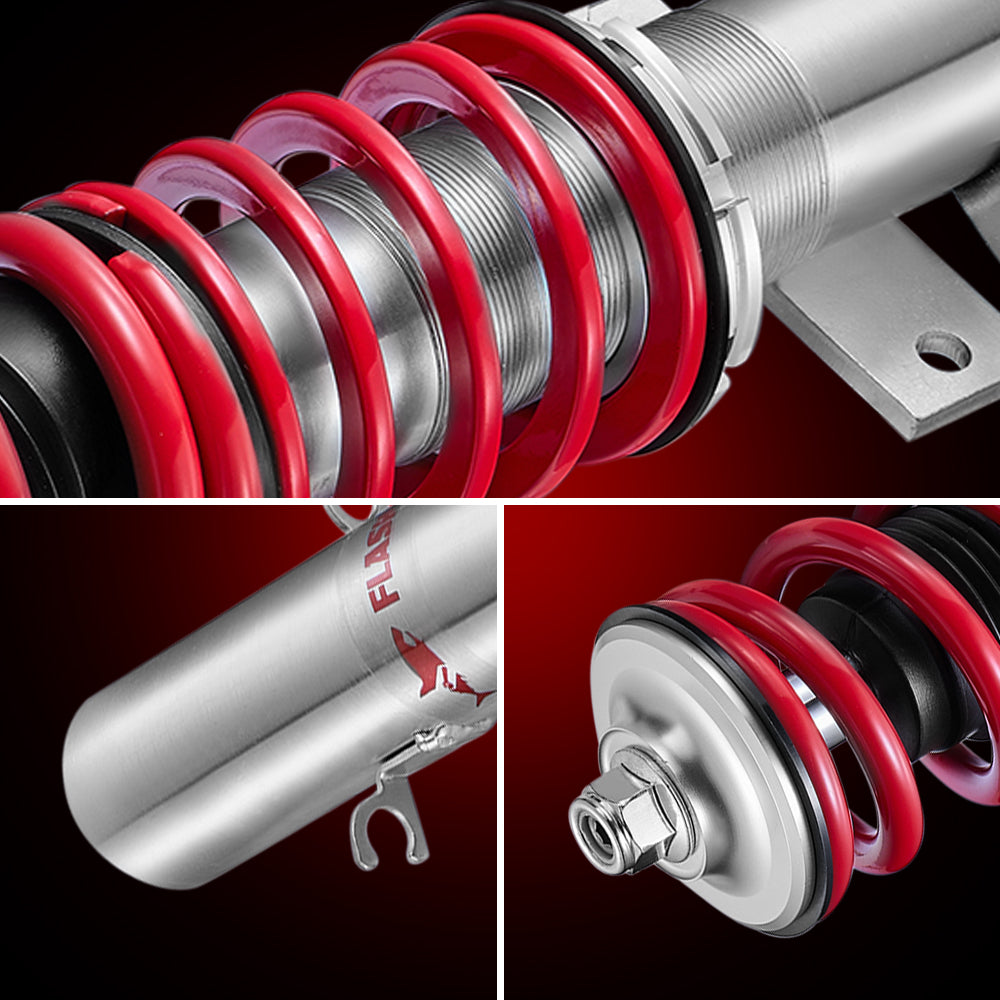 2009 - 2017 Volkswagen VW Polo Typ 6R and 6C 1.2, 1.4, 1.6, 1.4 TDi, 1.6TDi Coilover Shock Absorbers Struts 4PCS Flashark