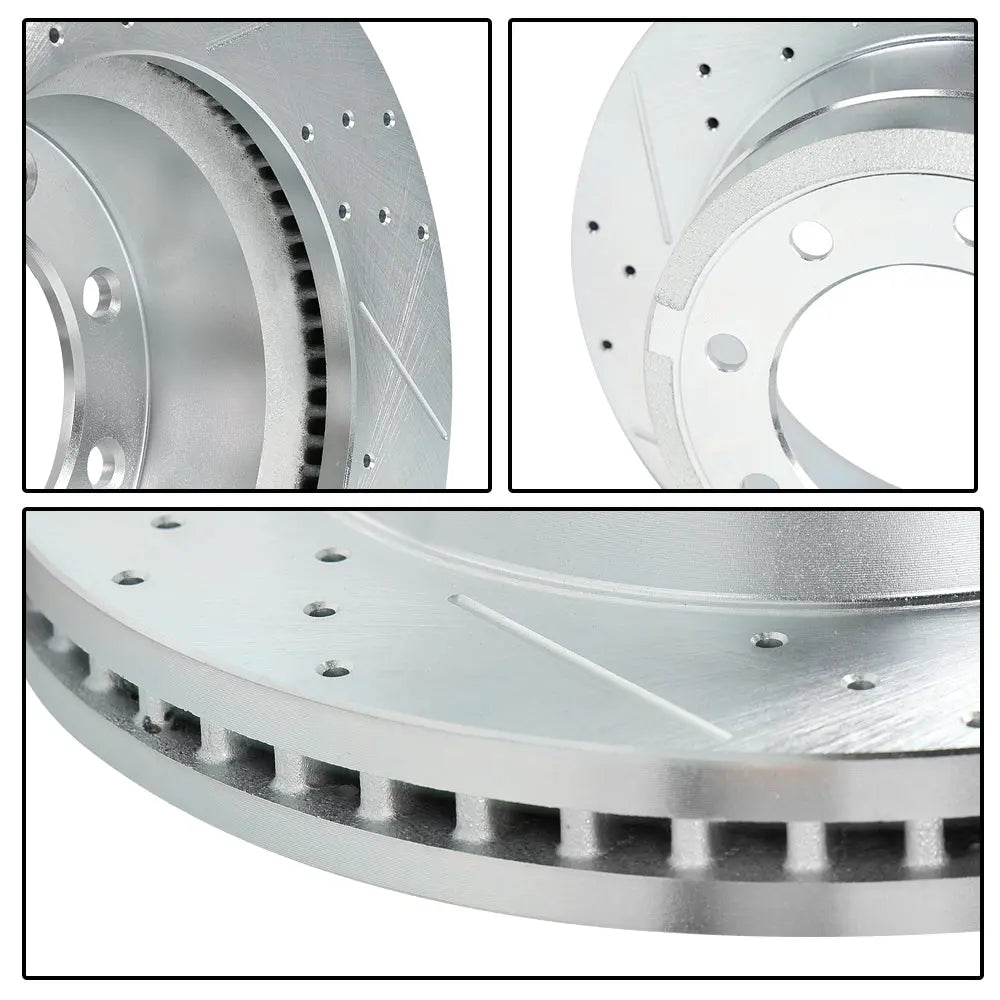 For 2009-2018 Dodge Ram 2500 3500 Brake Rotors and Pads Kit - Front and Rear Flashark