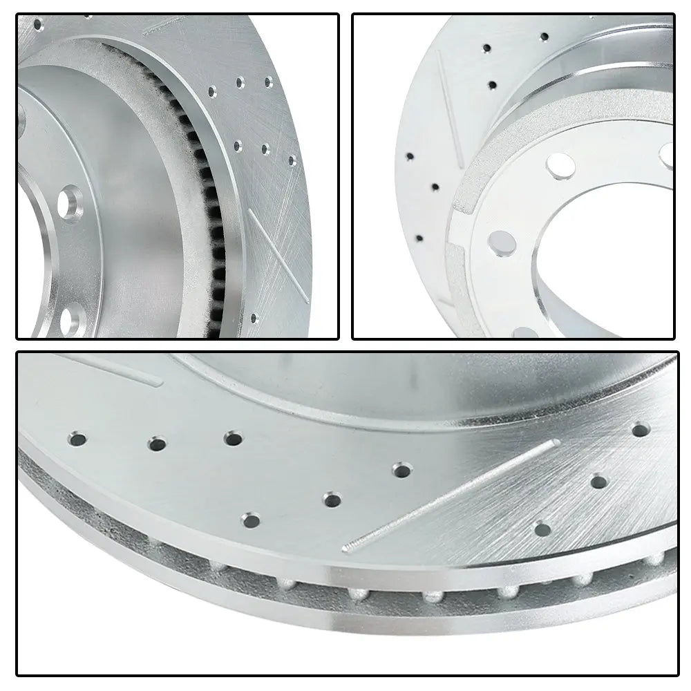 2011-2019 Chevy Chevrolet Silverado GMC Sierra 2500 3500 Disc Brake Rotors - Front and Rear Flashark