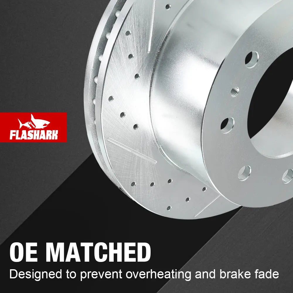 2011-2019 Chevy Chevrolet Silverado GMC Sierra 2500 3500 Disc Brake Rotors - Front and Rear